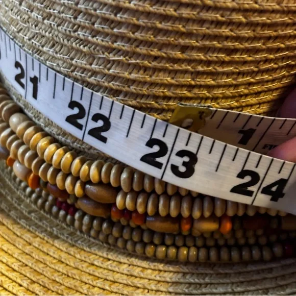 Ron Jon Surf Shop Hat Womens Wide Brim Woven Tan Floppy Festival Sun Beach OS - Picture 5 of 6